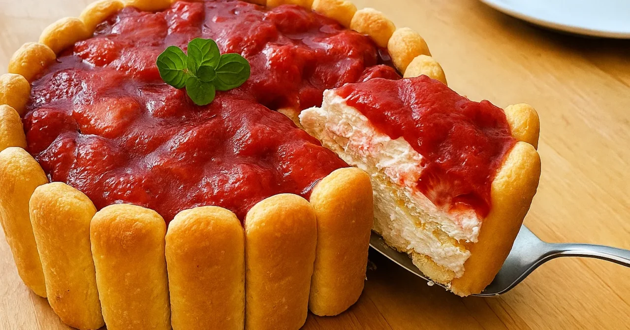 Nepečená jahodová torta s mascarpone