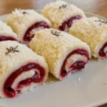 Nepečená kokosová roláda