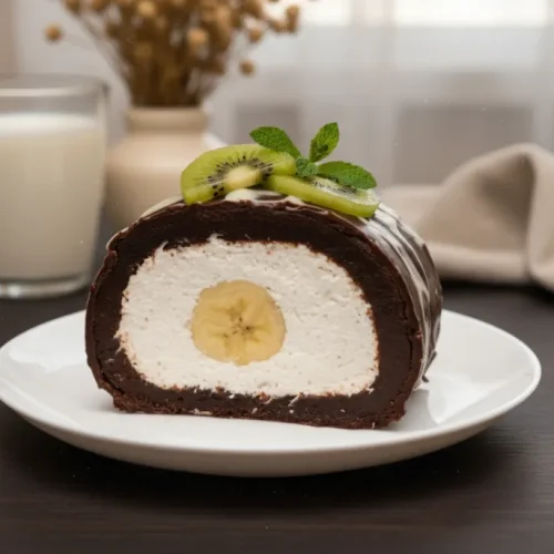 Nepečená nutellová roláda