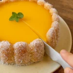 Nepečená pomarančová torta s kokosom