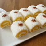 Nepečené kokosové roládky