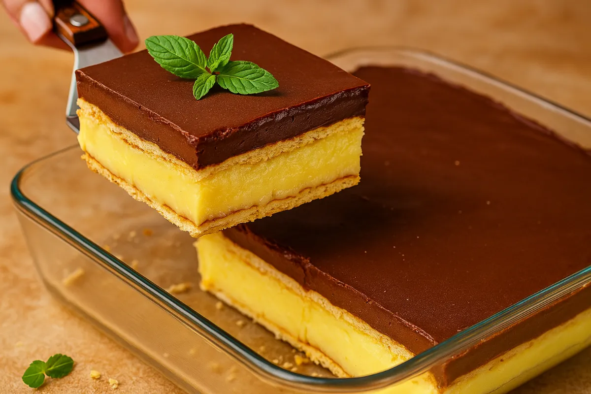 Nepečené krémové rezy