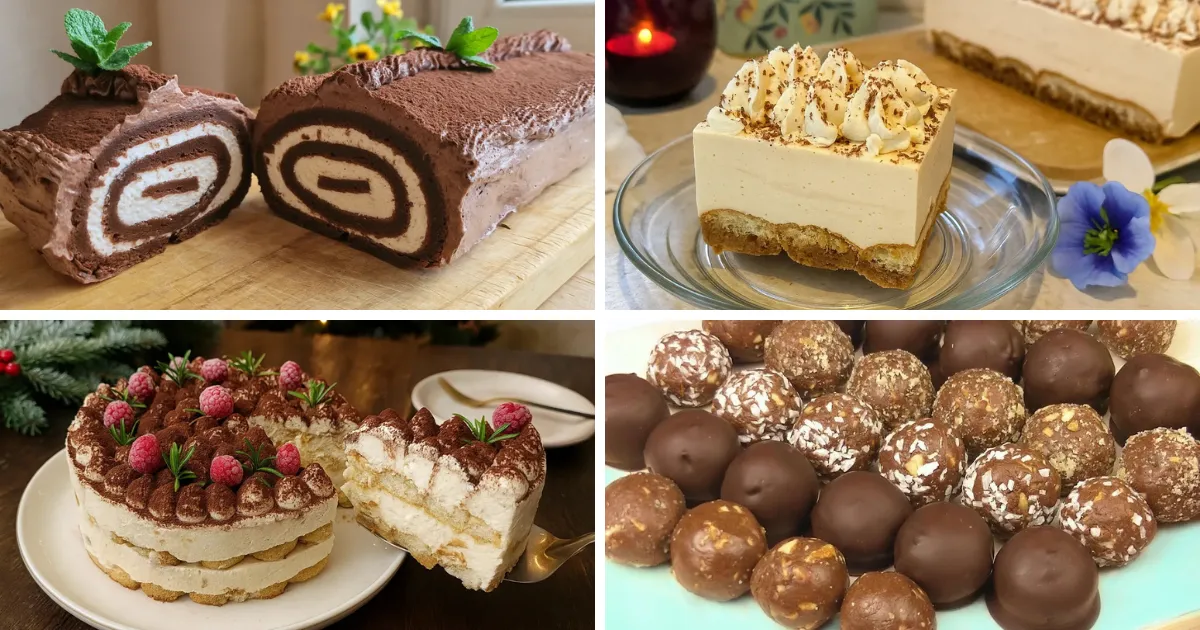 Nepečené vianočné dezerty