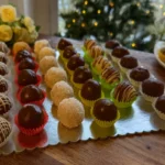 Nepečené vianočné guličky