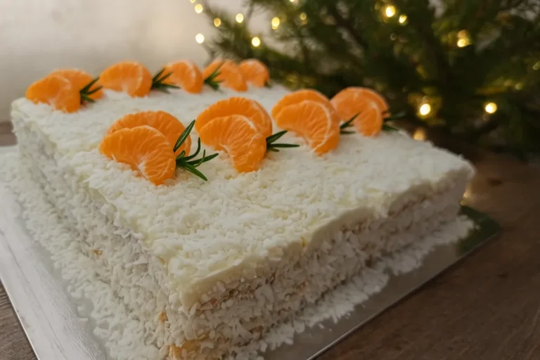 Nepečený kokosový dezert