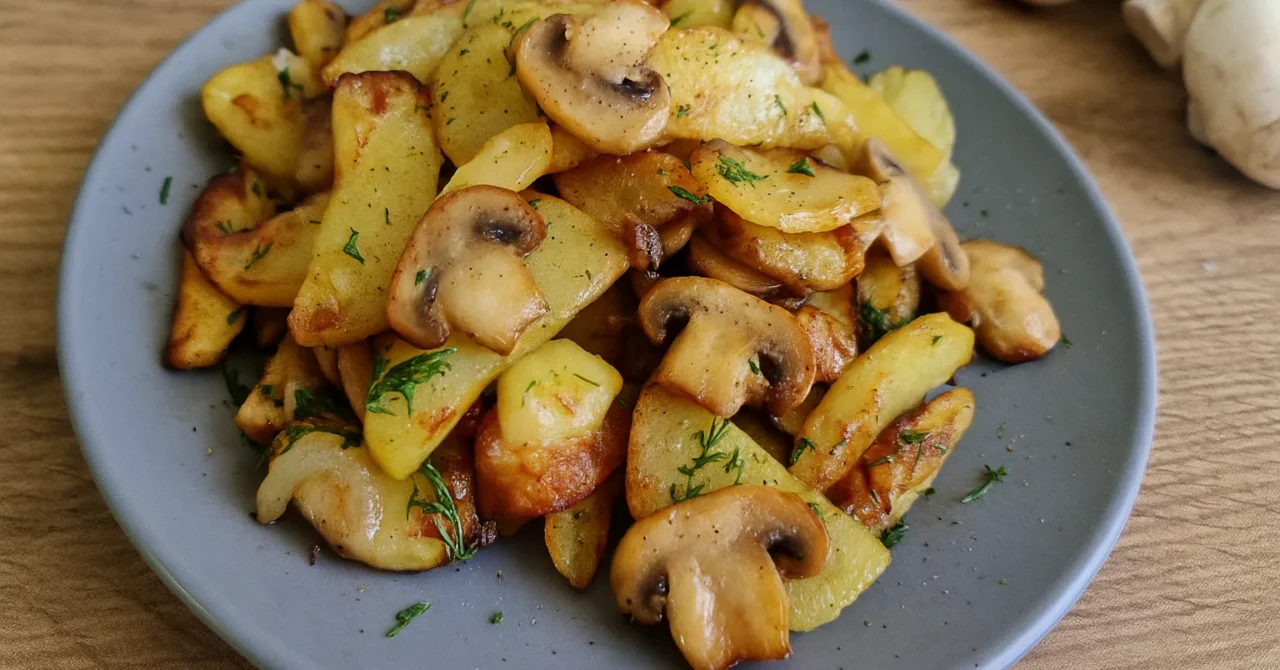 Opekané zemiaky s hubami