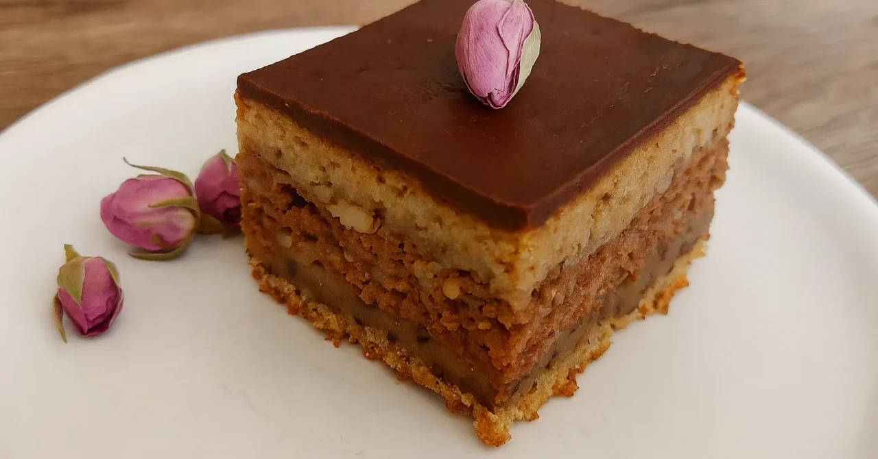 Orechový koláč s krupicou