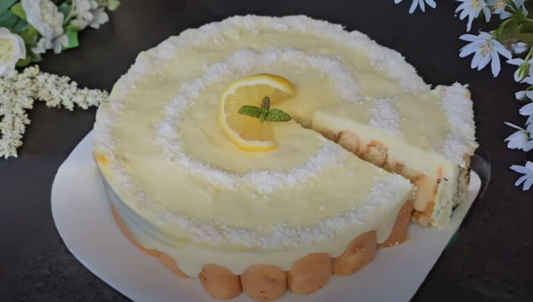Osviežujúca citrónová torta