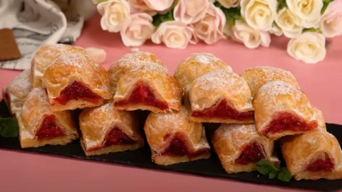 Ovocné koláčiky z lístkového cesta