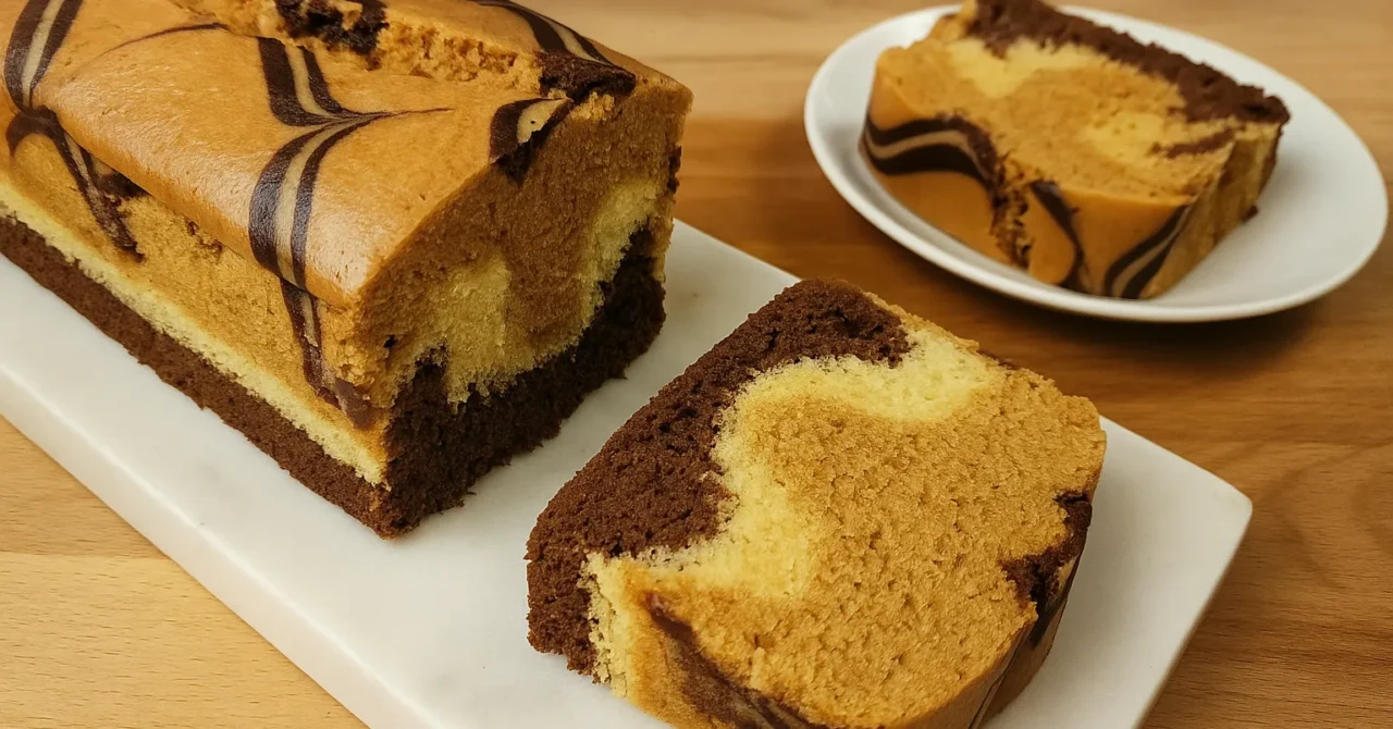 Parený mramorový koláč (Brudel)