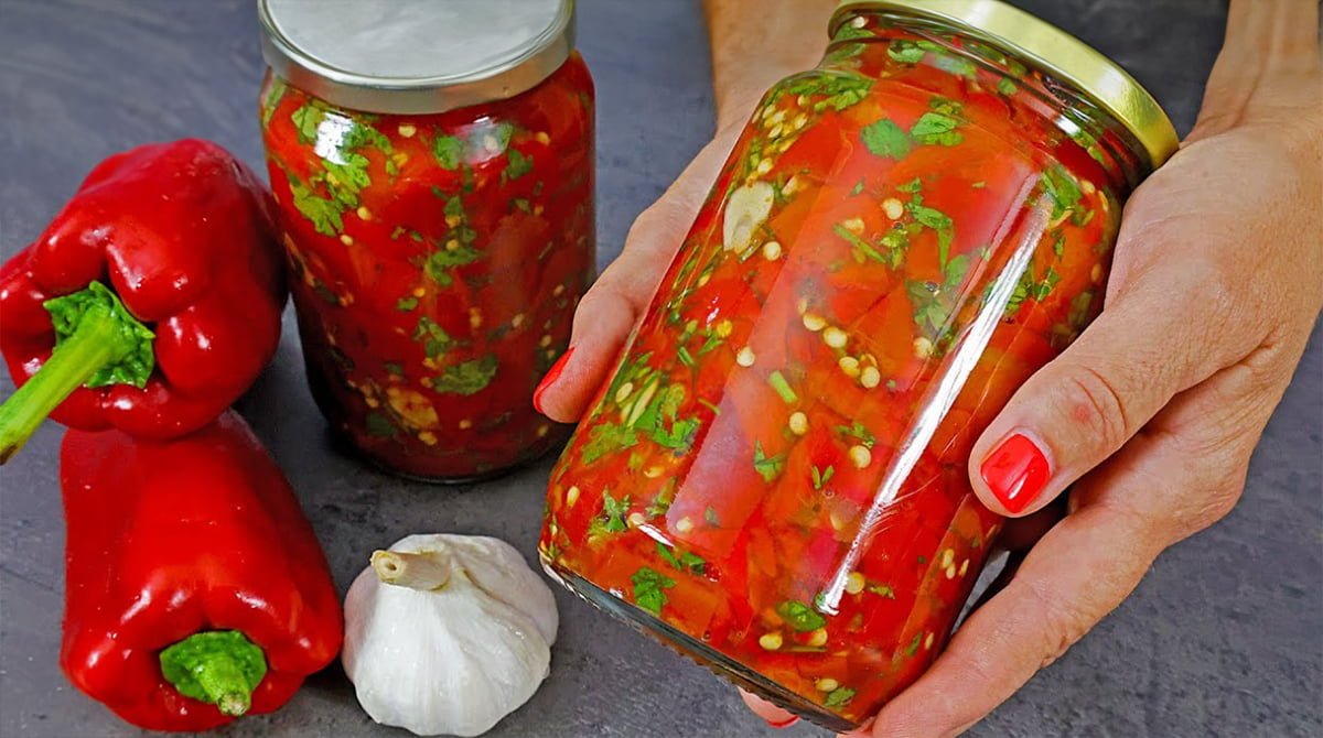 Pečená paprika s cesnakom