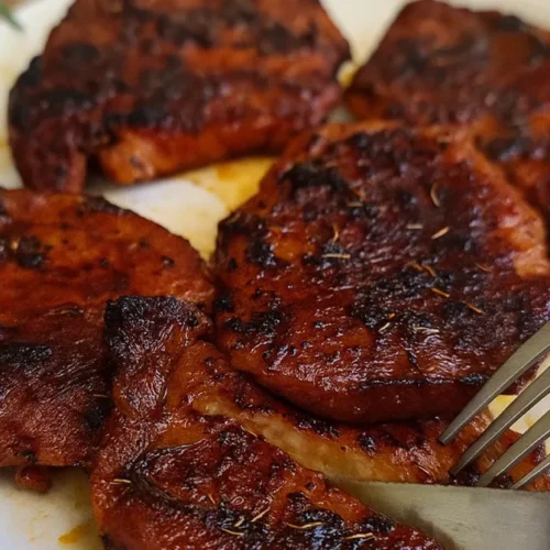 Pečené bravčové plátky s rozmarínom