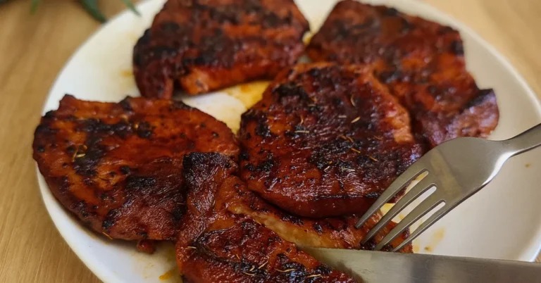 Pečené bravčové plátky s rozmarínom