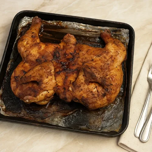 Pečené kura naplocho