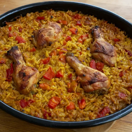 Pečené kuracie stehná s ryžou