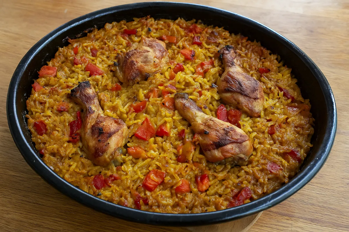 Pečené kuracie stehná s ryžou