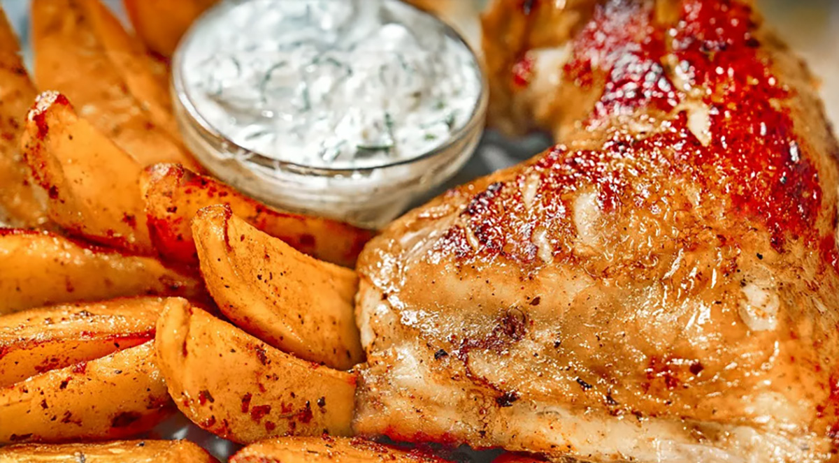 Pečené marinované kuracie stehná