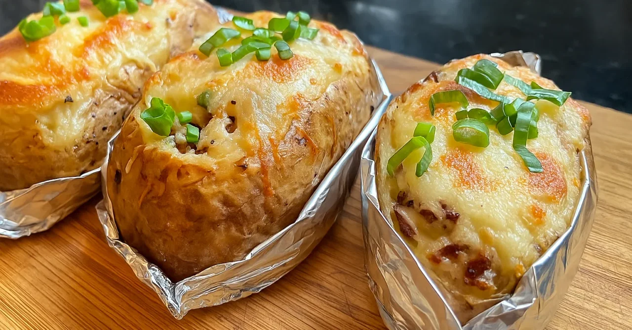 Pečené plnené zemiaky s mozzarellou