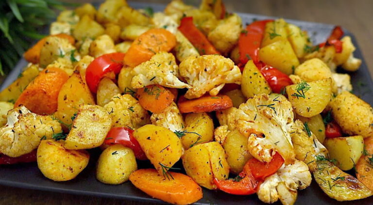 Pečený karfiol so zeleninou