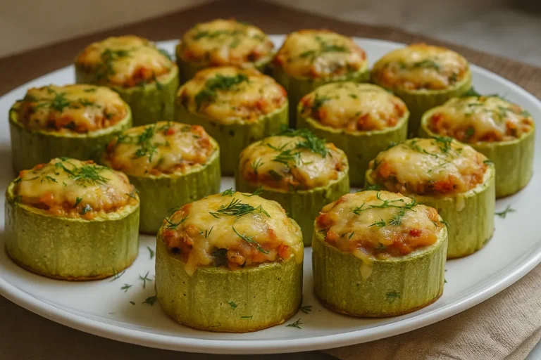 Plnená cuketa so zeleninou a syrom