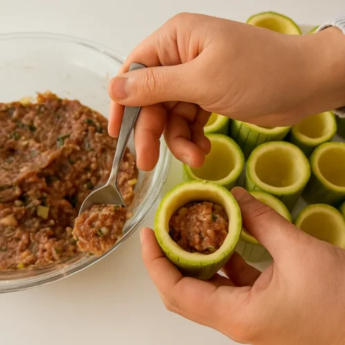 Šťavnatá plnená cuketa s mäsom