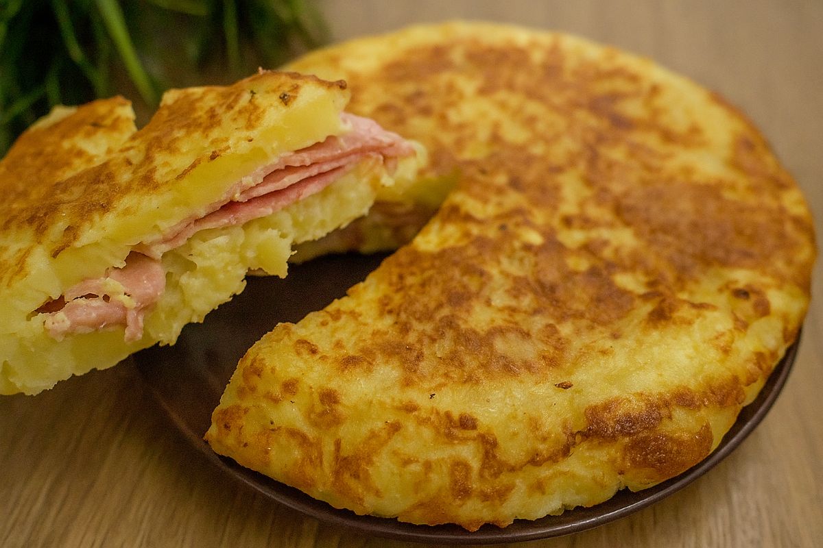 Plnená zemiaková omeleta