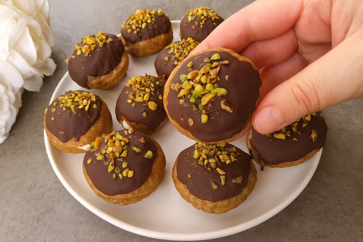 Plnené kávové šišky