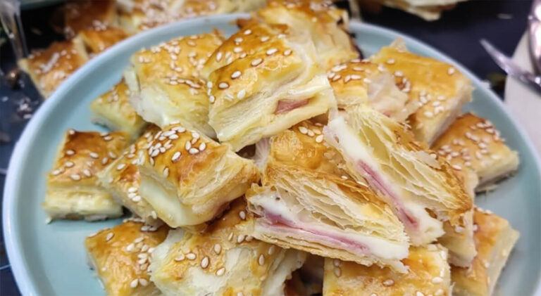 Plnené pečivo z lístkového cesta