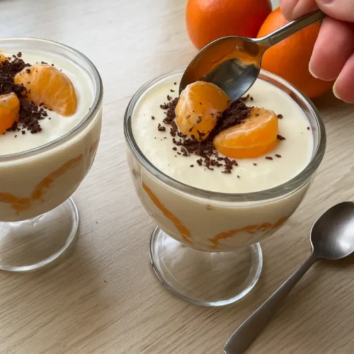 Poháre s mandarínkami