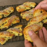 Pudingové koláčiky z lístkového cesta