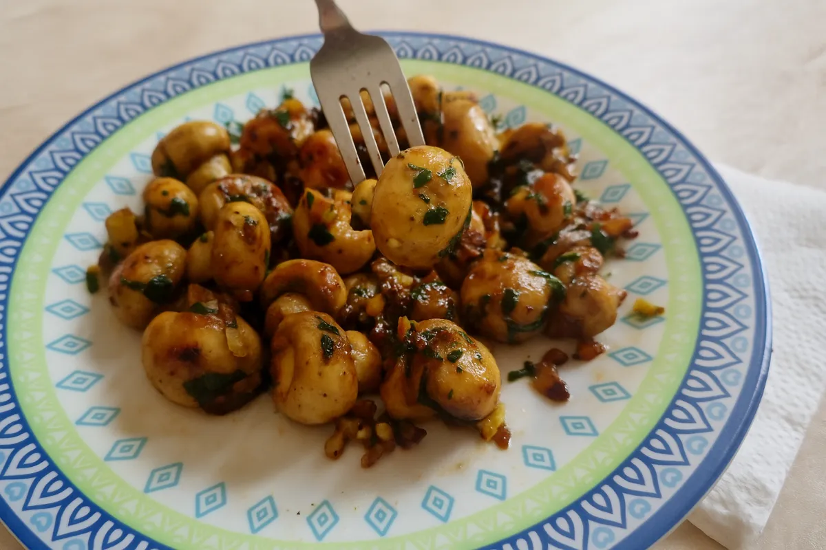 Restované šampiňóny