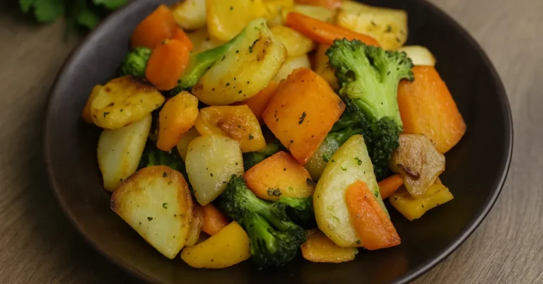 Restované zemiaky so zeleninou