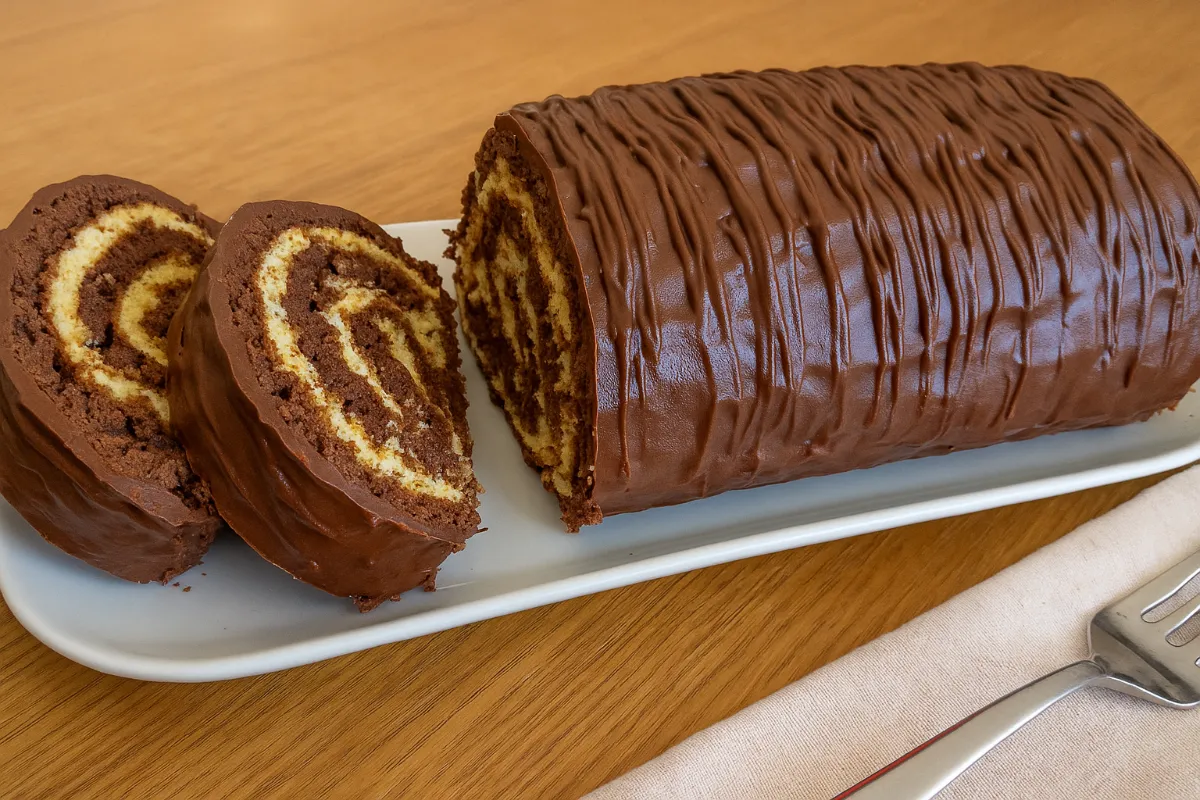 Mramorová roláda s Nutellou