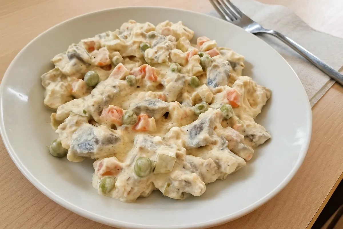 Rybí šalát zo zavináčov