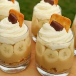 Rýchle karamelové poháre s banánom