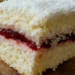 Rýchle kokosové rezy s malinami