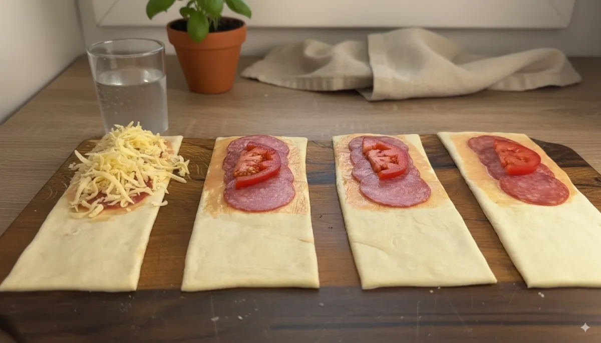 Rýchle salámové taštičky