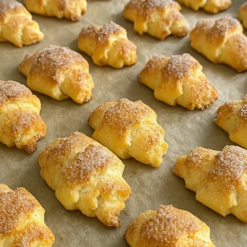 Rýchle tvarohové rožky s kokosom