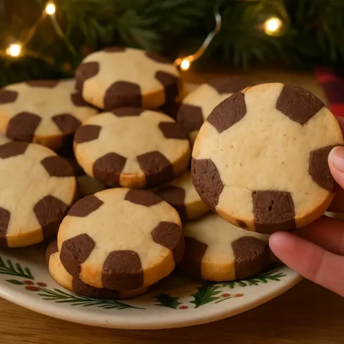 Šachovnicové vianočné sušienky