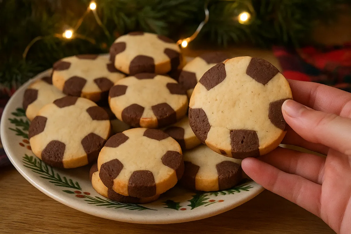 Šachovnicové vianočné sušienky