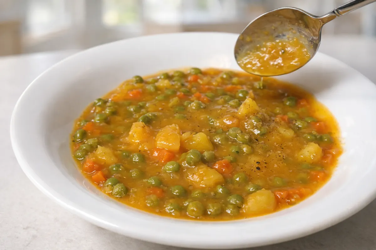 Sedliacka polievka s hráškom