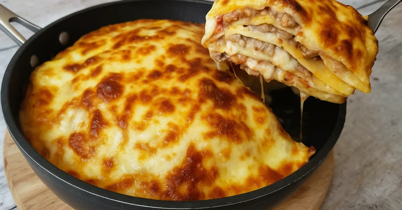 Slaná palacinková torta