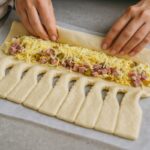 Slaný veniec z lístkového cesta