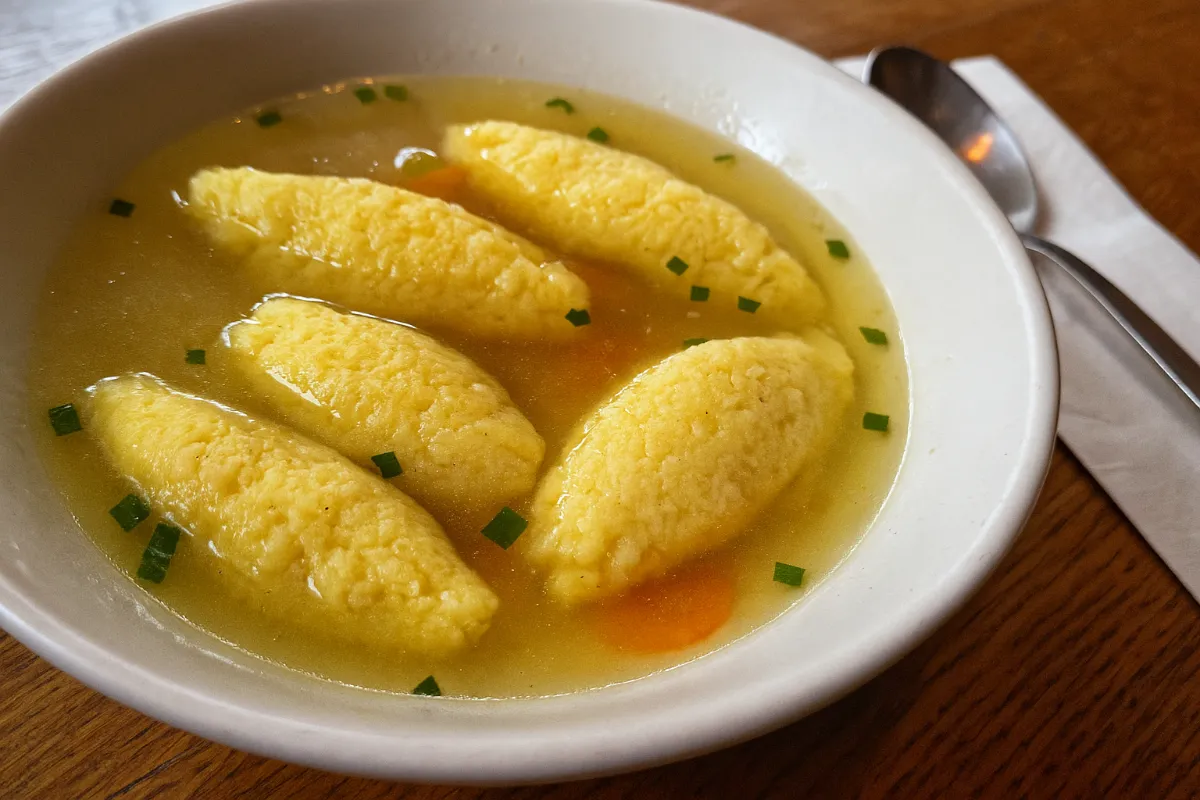 Snehové krupicové halušky