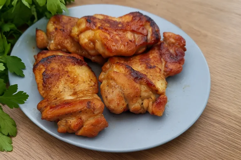 Šťavnaté kuracie stehná na panvici