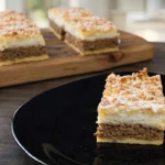 Strúhaný koláč s tvarohom a orechmi