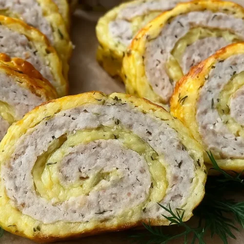 Syrová roláda s mletým kuracím mäsom