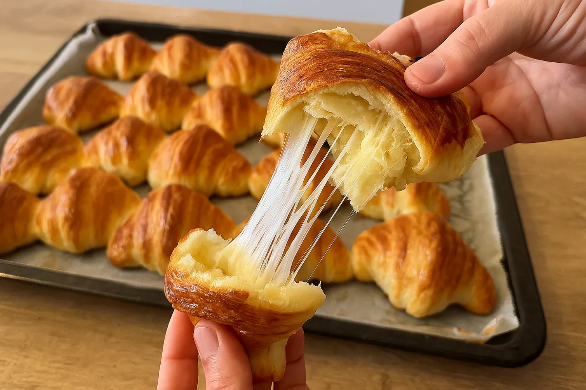 Syrové trojuholníčky z kysnutého cesta