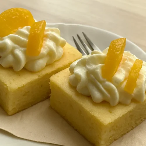 Tvarohové rezy s broskyňami