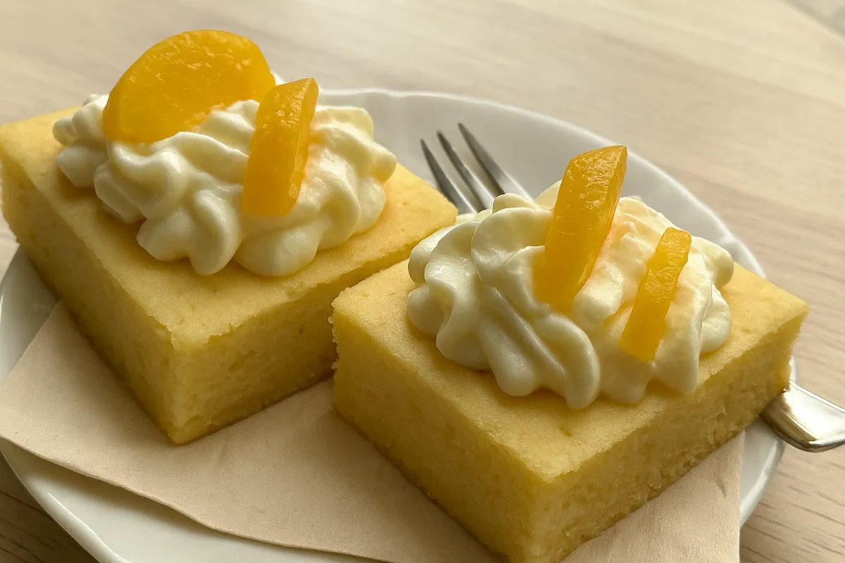 Tvarohové rezy s broskyňami